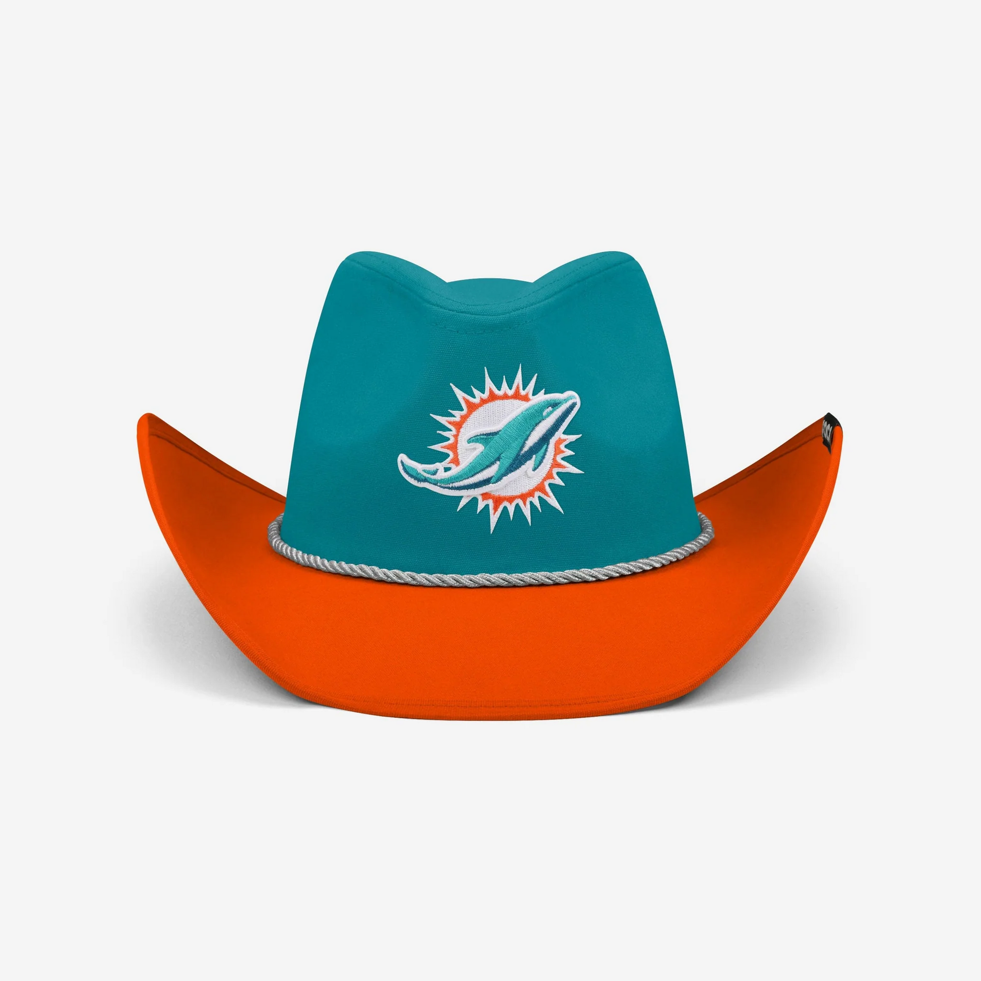 MIAMI DOLPHINS FOCO TWO TONE COWBOY HAT - AQUA/ORANGE