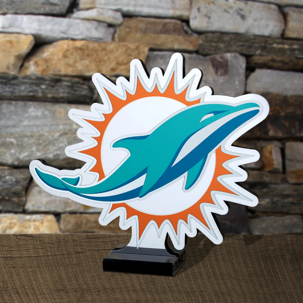 MIAMI DOLPHINS LED INFINITY LOGO LIGHT