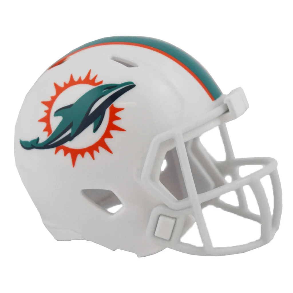 MIAMI DOLPHINS RIDDELL POCKET PRO SPEED HELMET