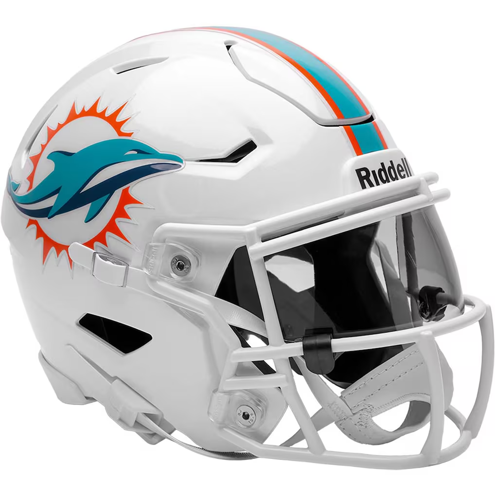cheap football helmets speedflex MIAMI DOLPHINS RIDDELL SPEED FLEX MIDI HELMET – JR'S SPORTS