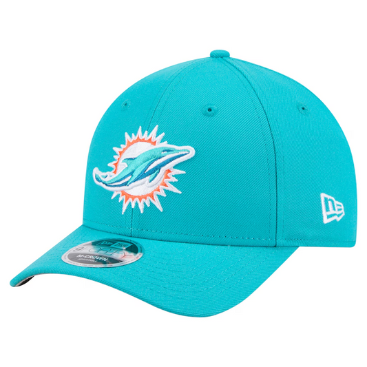MIAMI DOLPHINS TEAM COLLECTION 9FORTY M-CROWN SNAPBACK ADJUSTABLE HAT - AQUA