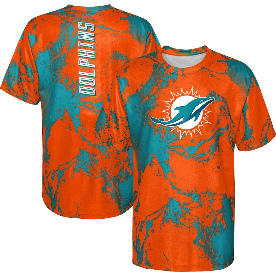 MIAMI DOLPHINS YOUTH IN THE MIX T SHIRT