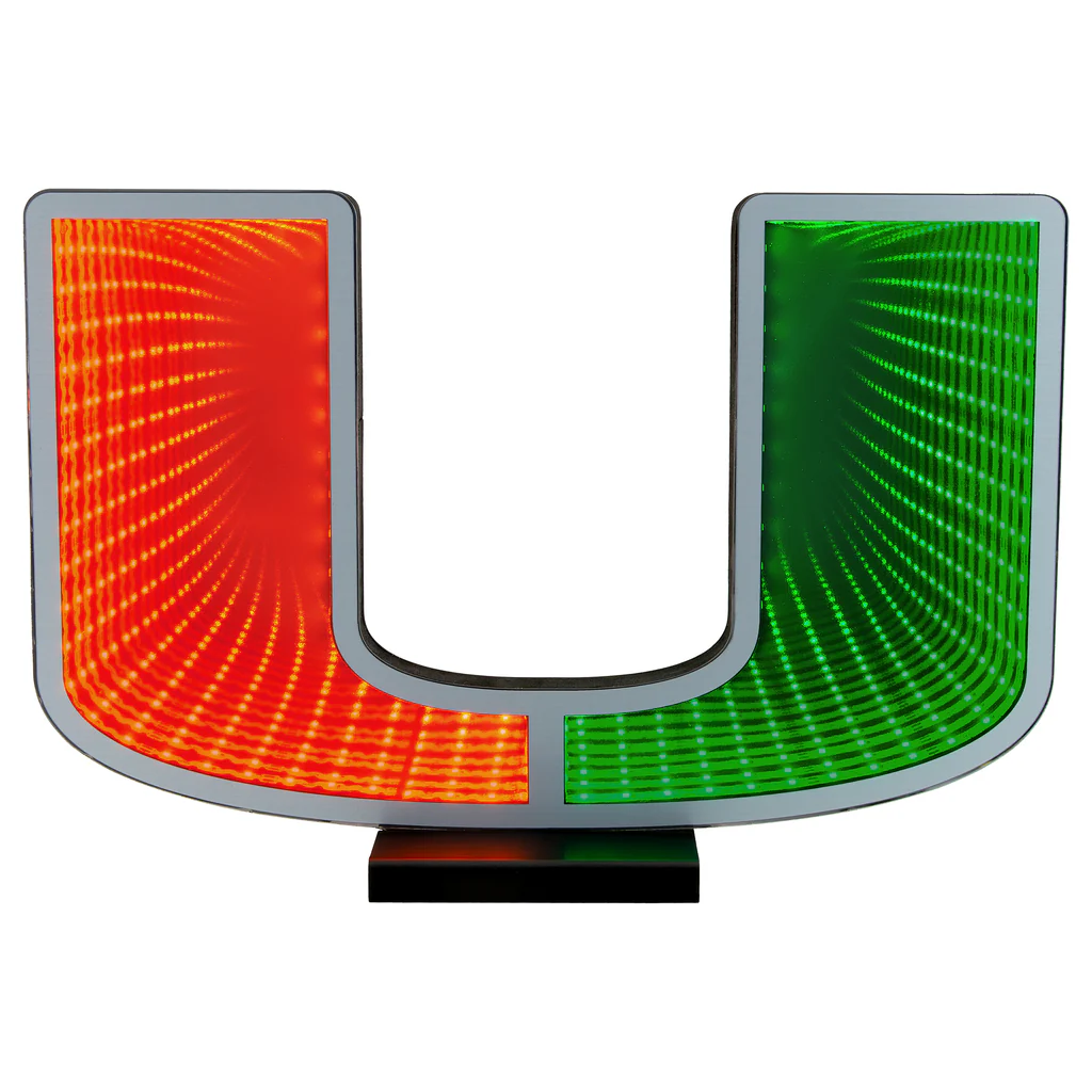 MIAMI HURRICANES LED INFINITY LOGO LIGHT
