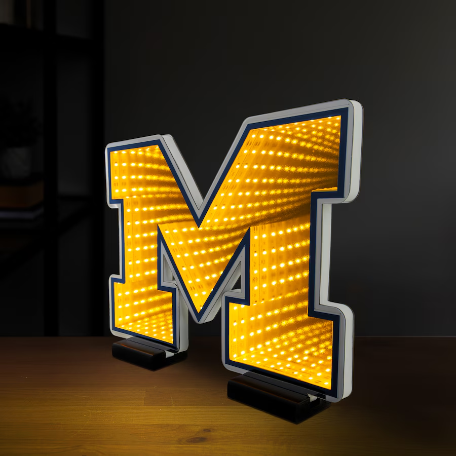 MICHIGAN WOLVERINES LED INFINITY LOGO LIGHT