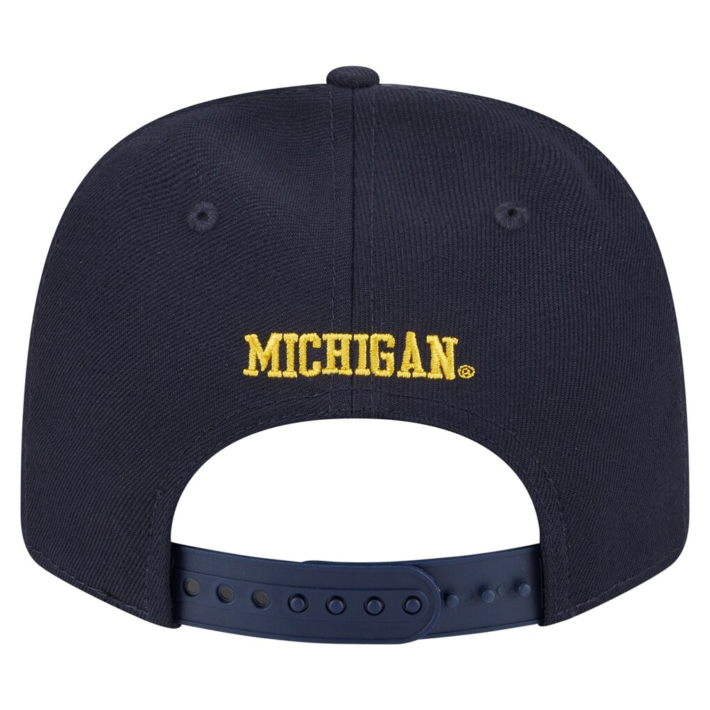 MICHIGAN WOLVERINES TEAM COLLECTIVE 9SEVENTY STRETCH-SNAP ADJUSTABLE HAT - NAVY
