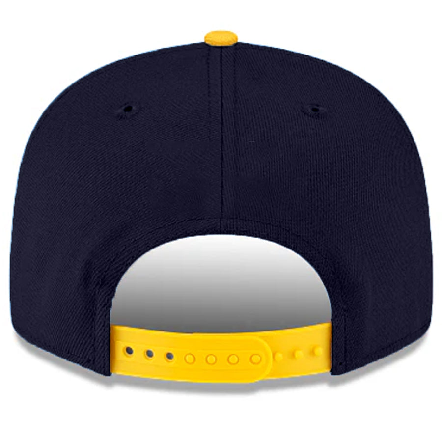 MICHIGAN WOLVERINES TWO-TONE EVERGREEN 9FIFTY SNAPBACK HAT - NAVY/YELLOW