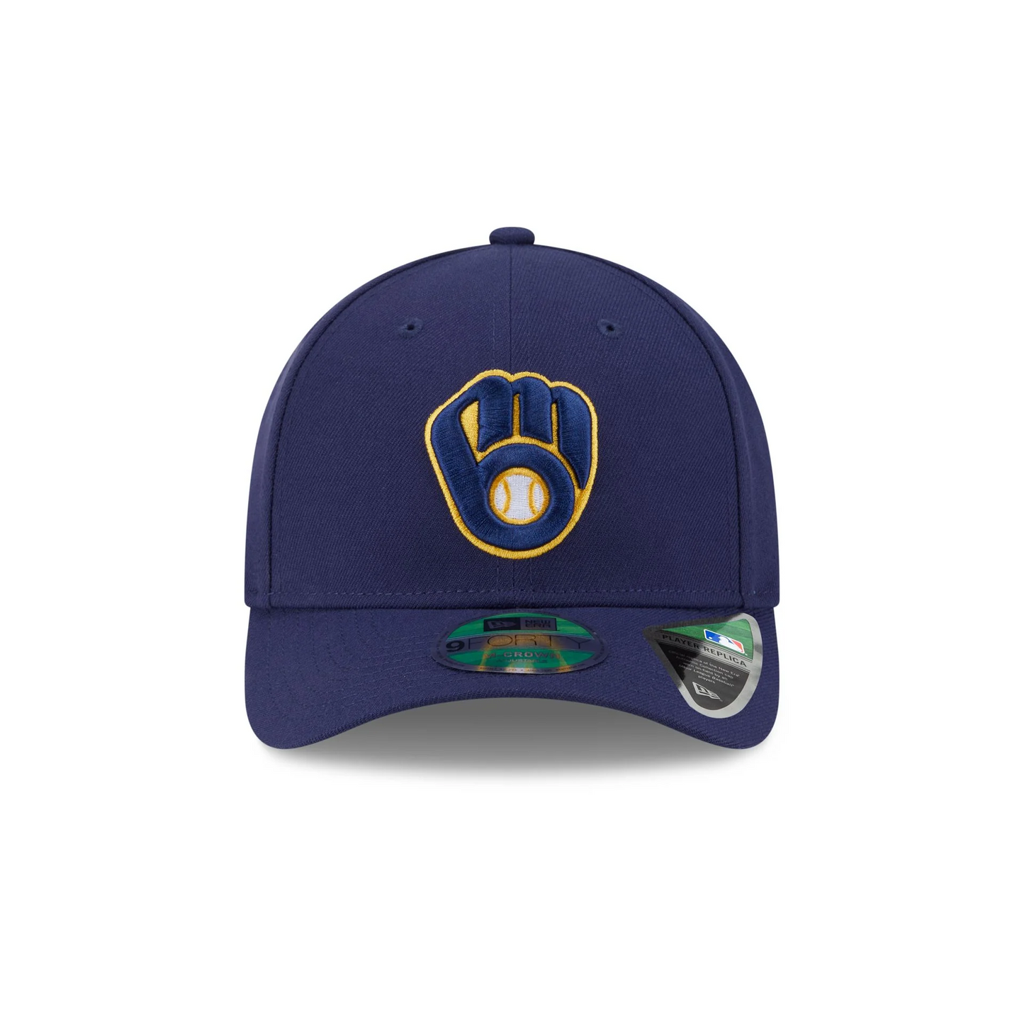 MILWAUKEE BREWERS PLAYER REPLICA 9FORTY M-CROWN SNAPBACK ADJUSTABLE HAT - BLUE