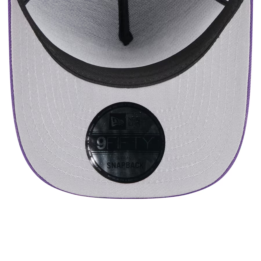MINNESOTA VIKINGS 2025 NFL DRAFT 9FIFTY A-FRAME SNAPBACK HAT - BLACK/PURPLE
