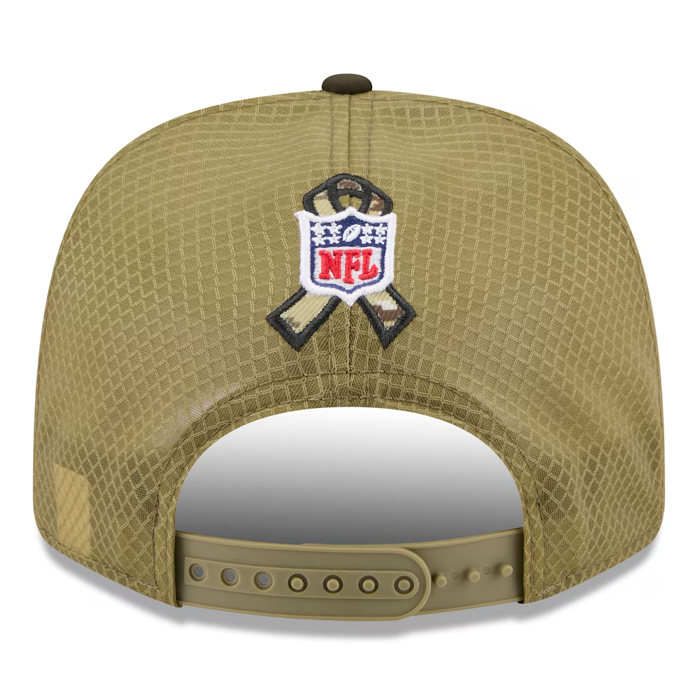 MINNESOTA VIKINGS 2025 NFL SALUTE TO SERVICE 9SEVENTY ADJUSTABLE HAT - GREEN