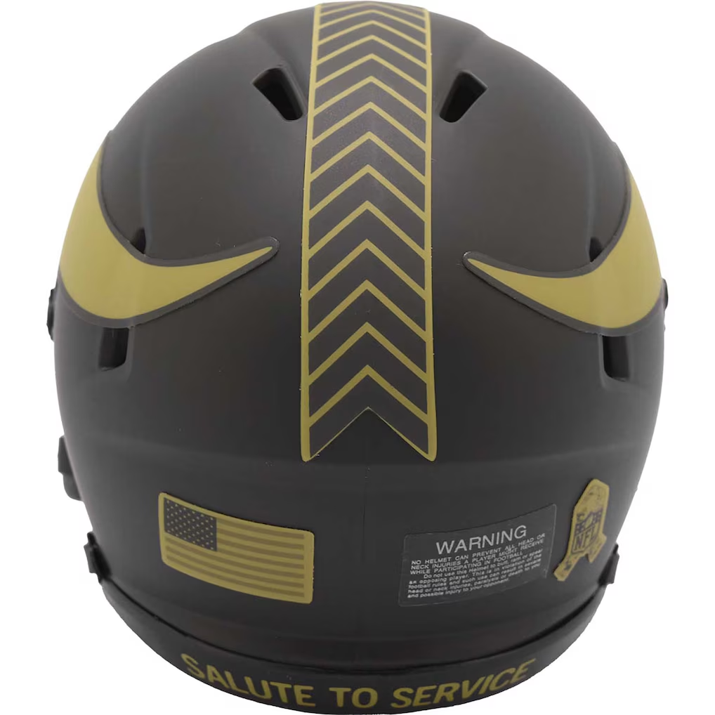 MINNESOTA VIKINGS 2025 NFL SALUTE TO SERVICE RIDDELL SPEED MINI HELMET