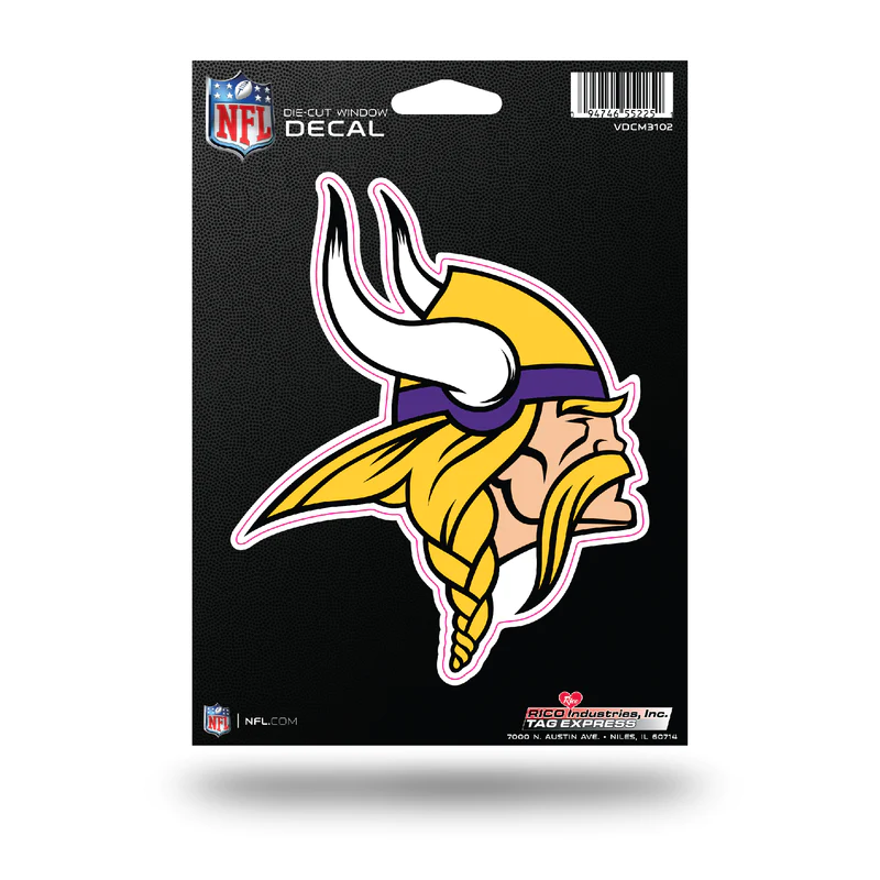 MINNESOTA VIKINGS 5" X 7" VINYL DIE-CUT DECAL