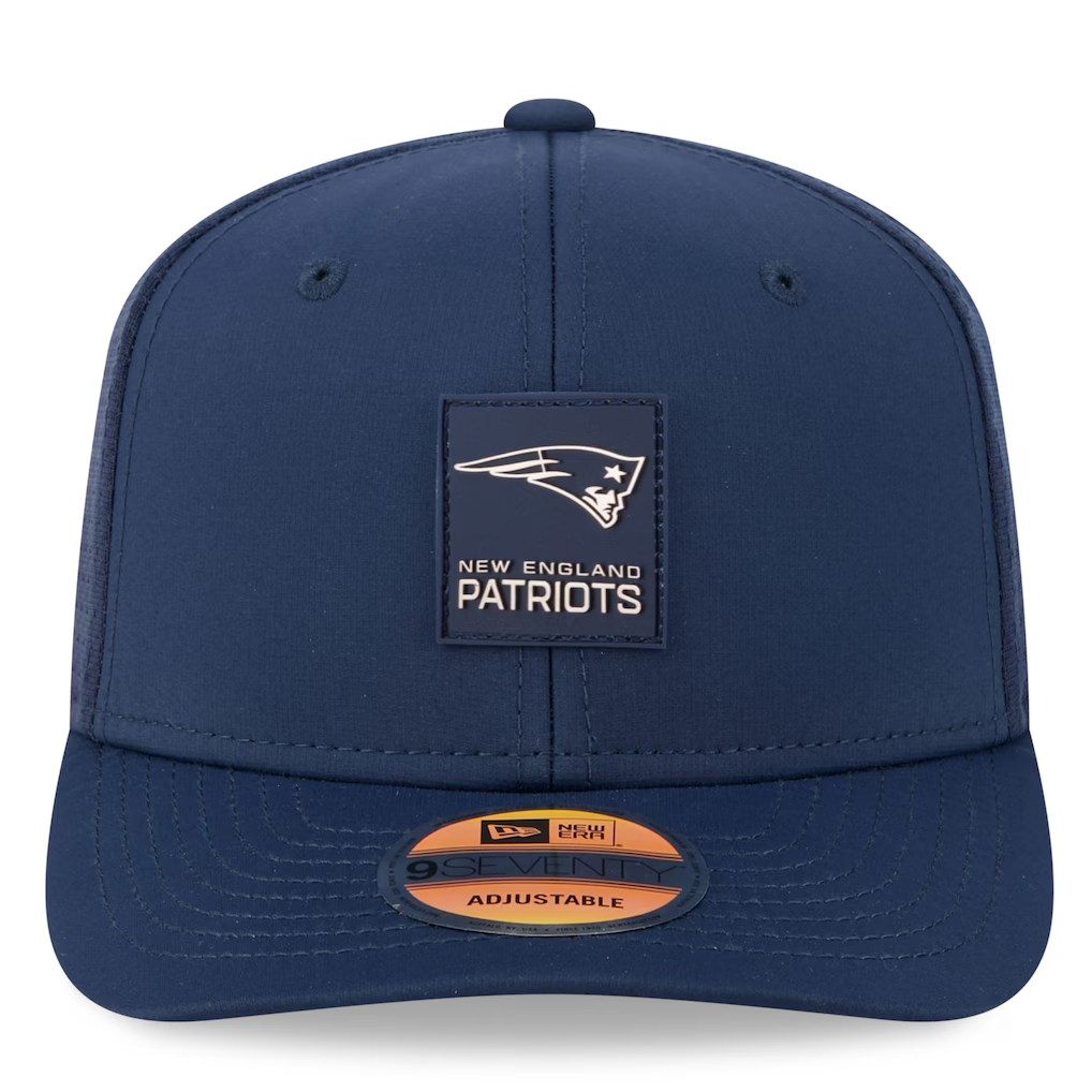 NEW ENGLAND PATRIOTS 2025 NFL SIDELINE 9SEVENTY STRETCH-SNAP ADJUSTABLE HAT - NAVY
