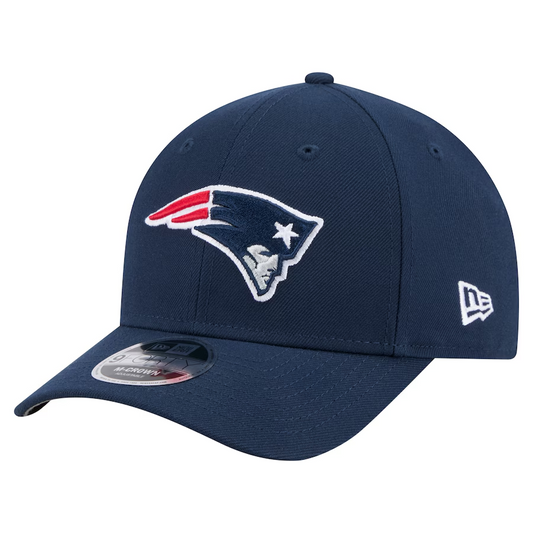 NEW ENGLAND PATRIOTS TEAM COLLECTION 9FORTY M-CROWN SNAPBACK ADJUSTABLE HAT - NAVY