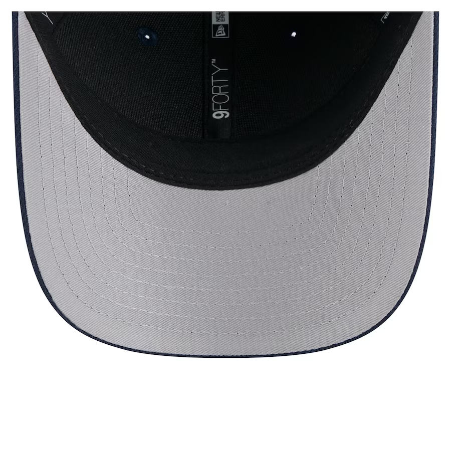 NEW ENGLAND PATRIOTS TEAM COLLECTION 9FORTY M-CROWN SNAPBACK ADJUSTABLE HAT - NAVY