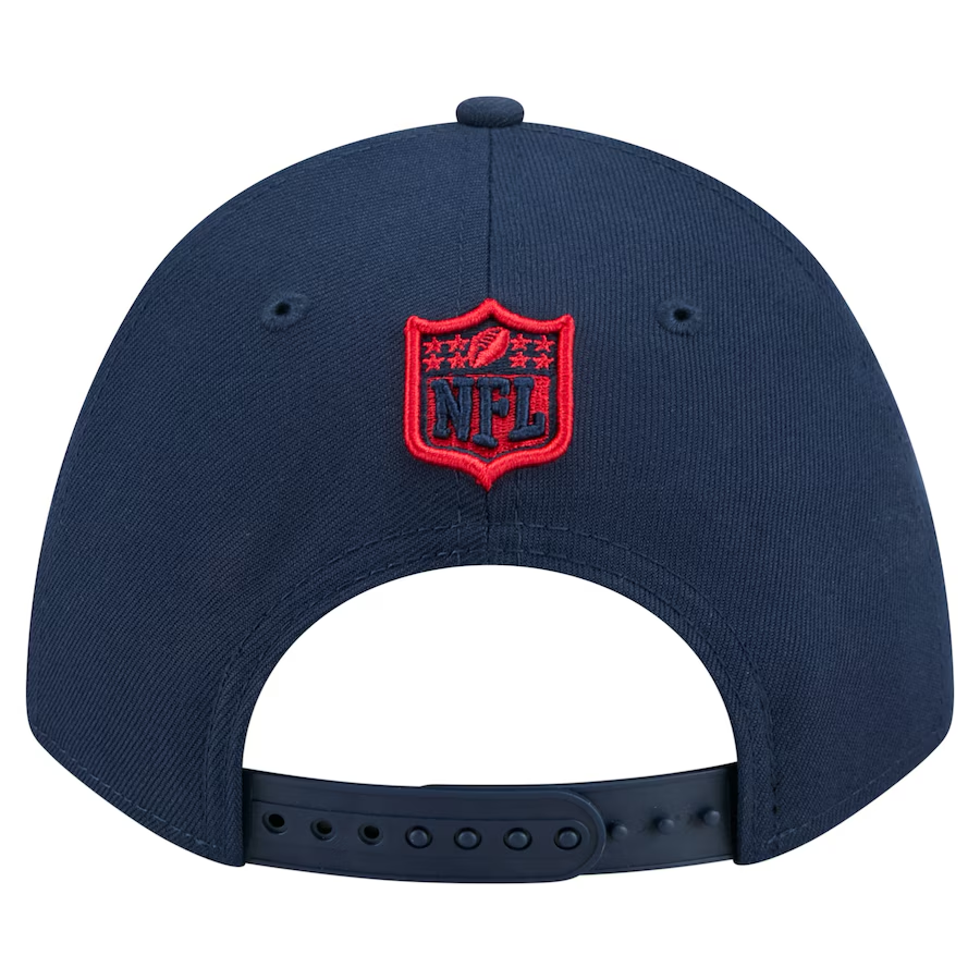 NEW ENGLAND PATRIOTS TEAM COLLECTION 9FORTY M-CROWN SNAPBACK ADJUSTABLE HAT - NAVY