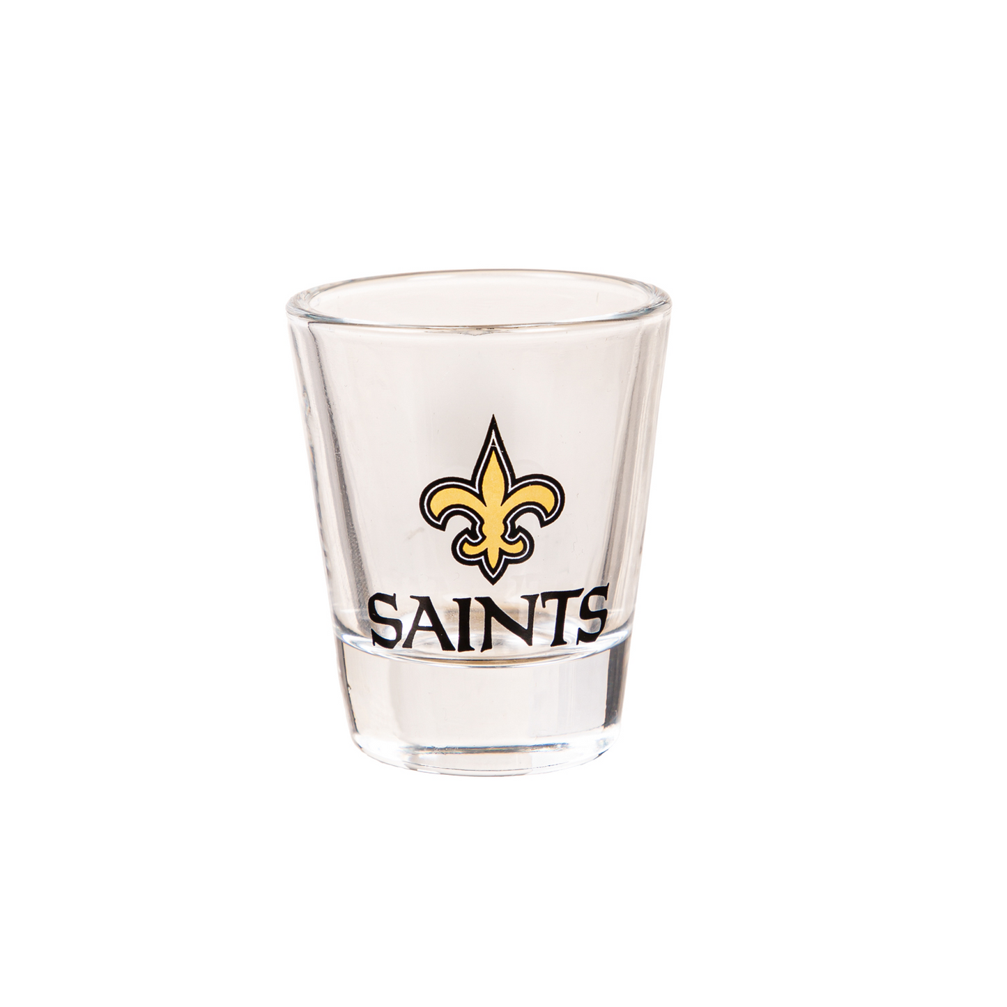 NEW ORLEANS SAINTS 2 OZ. TEAM SHOT GLASS - GLASS