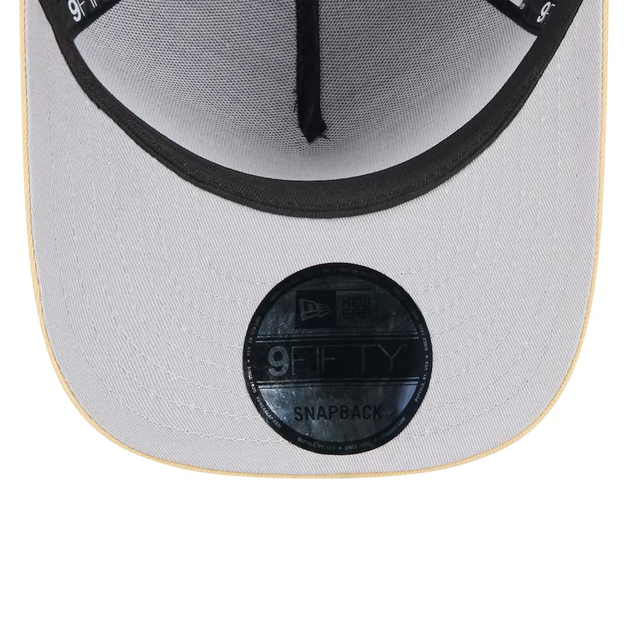 NEW ORLEANS SAINTS 2025 NFL DRAFT 9FIFTY A-FRAME SNAPBACK HAT - BLACK/GOLD