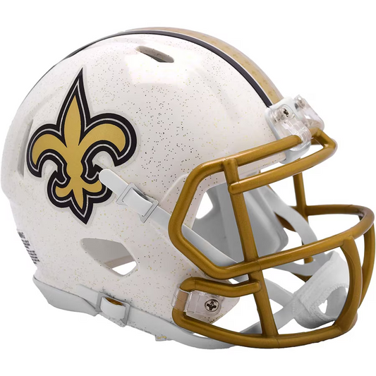 NEW ORLEANS SAINTS 2025 ON FIELD ALTERNATE RIDDELL MINI SPEED HELMET