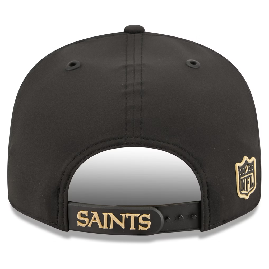 NEW ORLEANS SAINTS 2026 NFL SIDELINE 9FIFTY SNAPBACK HAT - BLACK