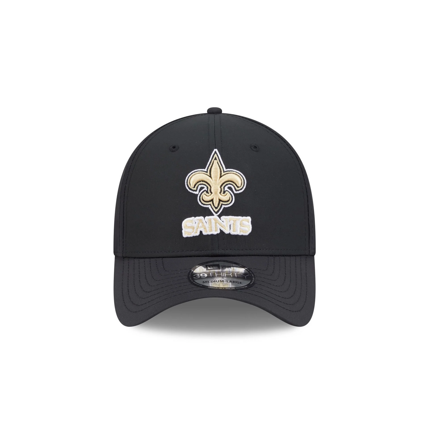 NEW ORLEANS SAINTS BLACK NIGHT 39THIRTY FLEX FIT HAT - BLACK