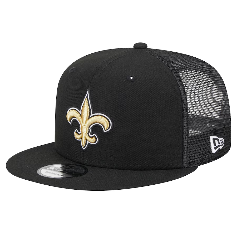 NEW ORLEANS SAINTS EVERGREEN TRUCKER 9FIFTY SNAPBACK - BLACK