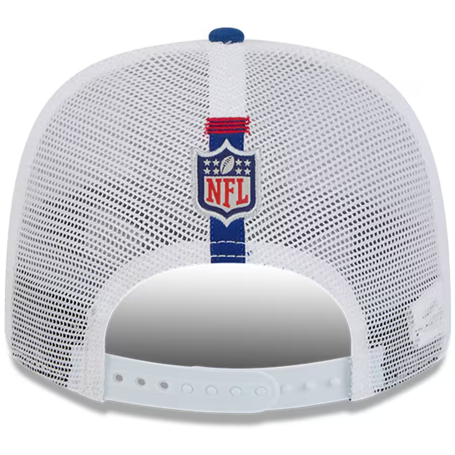 NEW YORK GIANTS 2024 NFL TRAINING CAMP 9SEVENTY STRETCH SNAP TRUCKER HAT - WHITE