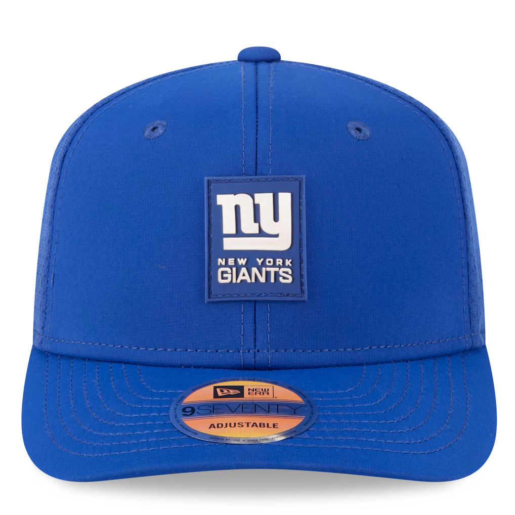 NEW YORK GIANTS 2025 NFL SIDELINE 9SEVENTY STRETCH-SNAP ADJUSTABLE HAT - NAVY