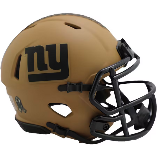 NEW YORK GIANTS RIDDELL 2023 SALUTE TO SERVICE MINI SPEED HELMET