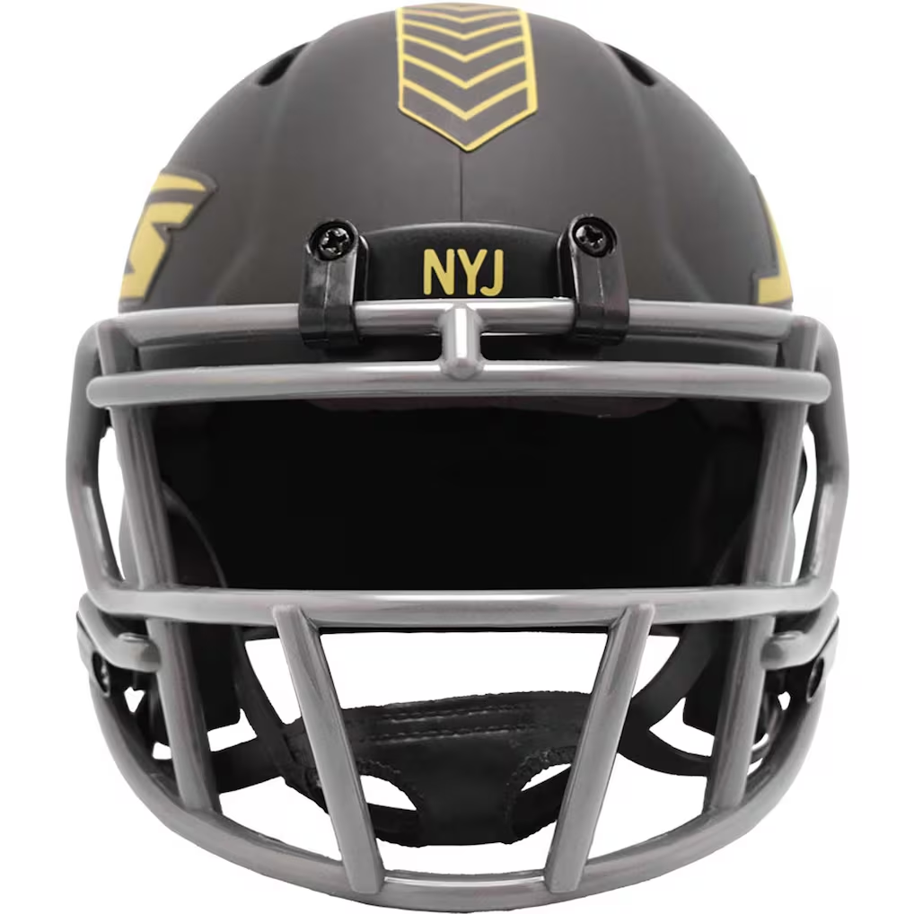 NEW YORK JETS 2025 NFL SALUTE TO SERVICE RIDDELL SPEED MINI HELMET