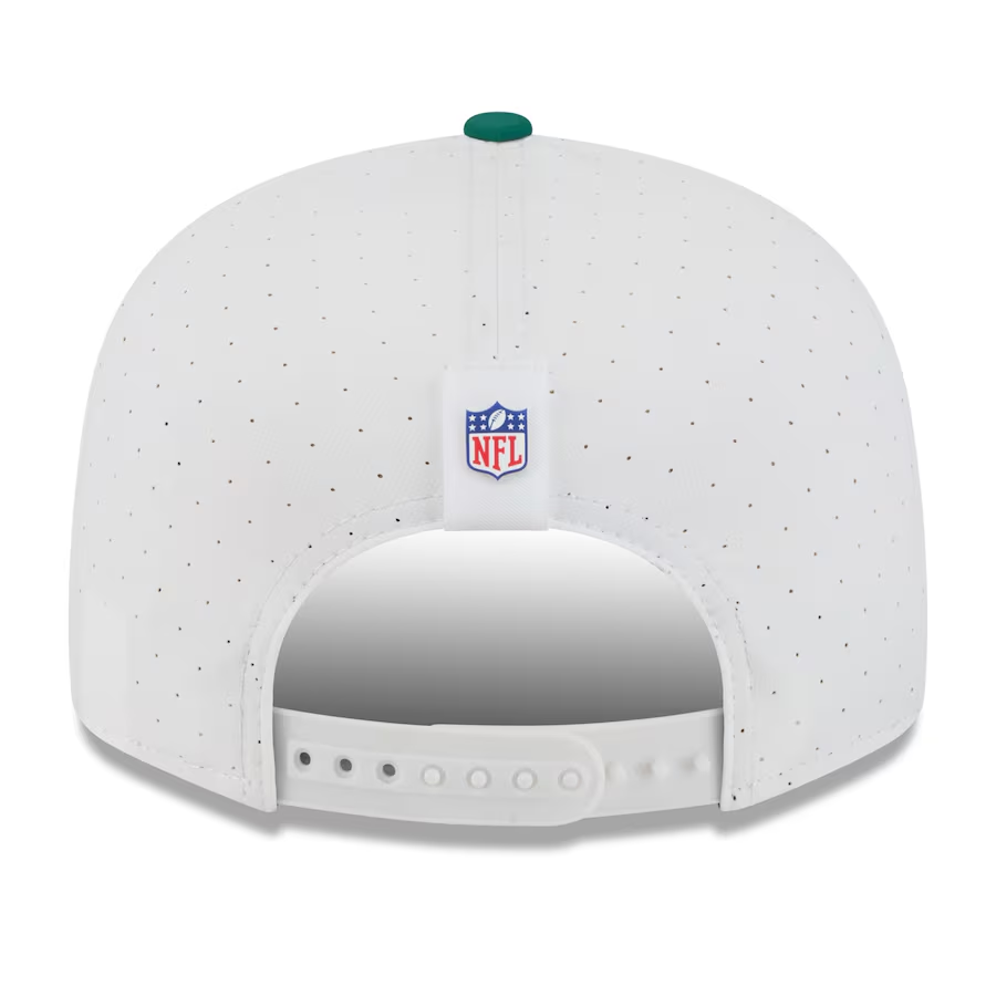 NEW YORK JETS 2025 NFL TRAINING CAMP 9FIFTY SPLIT PANEL SNAPBACK HAT - WHITE