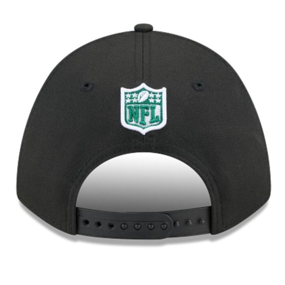 NEW YORK JETS TEAM COLLECTION 9FORTY M-CROWN SNAPBACK ADJUSTABLE HAT - BLACK