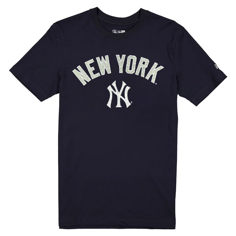 NEW YORK YANKEES MEN'S NEW ERA EVERGREEN BASIC T-SHIRT - NAVY