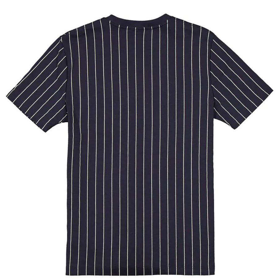 NEW YORK YANKEES MEN'S THROWBACK PINSTRIPE T-SHIRT - NAVY