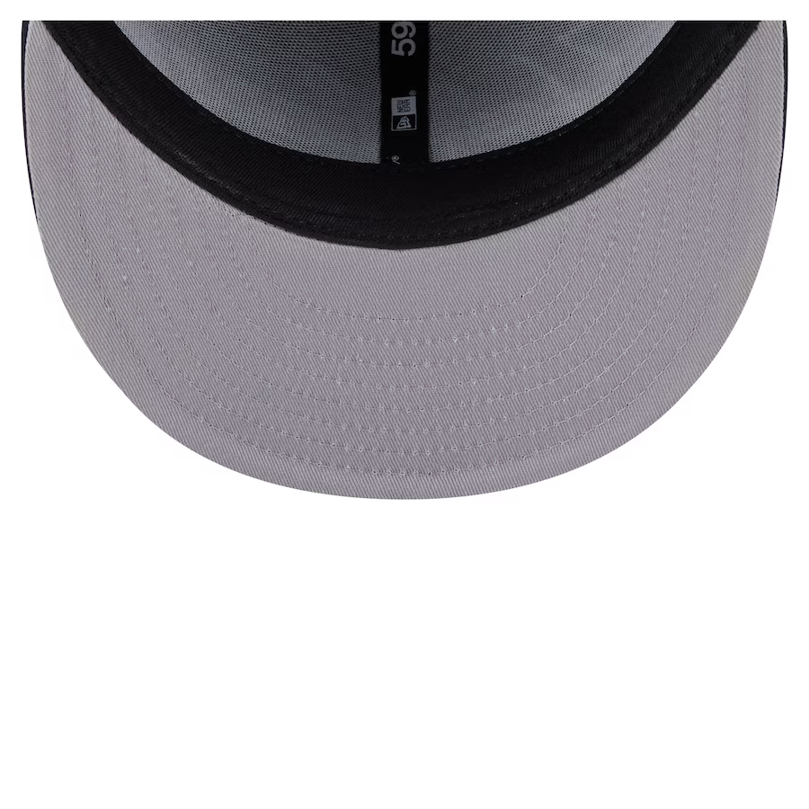 NEW YORK YANKEES OVERLAP 59FIFTY FITTED HAT - NAVY