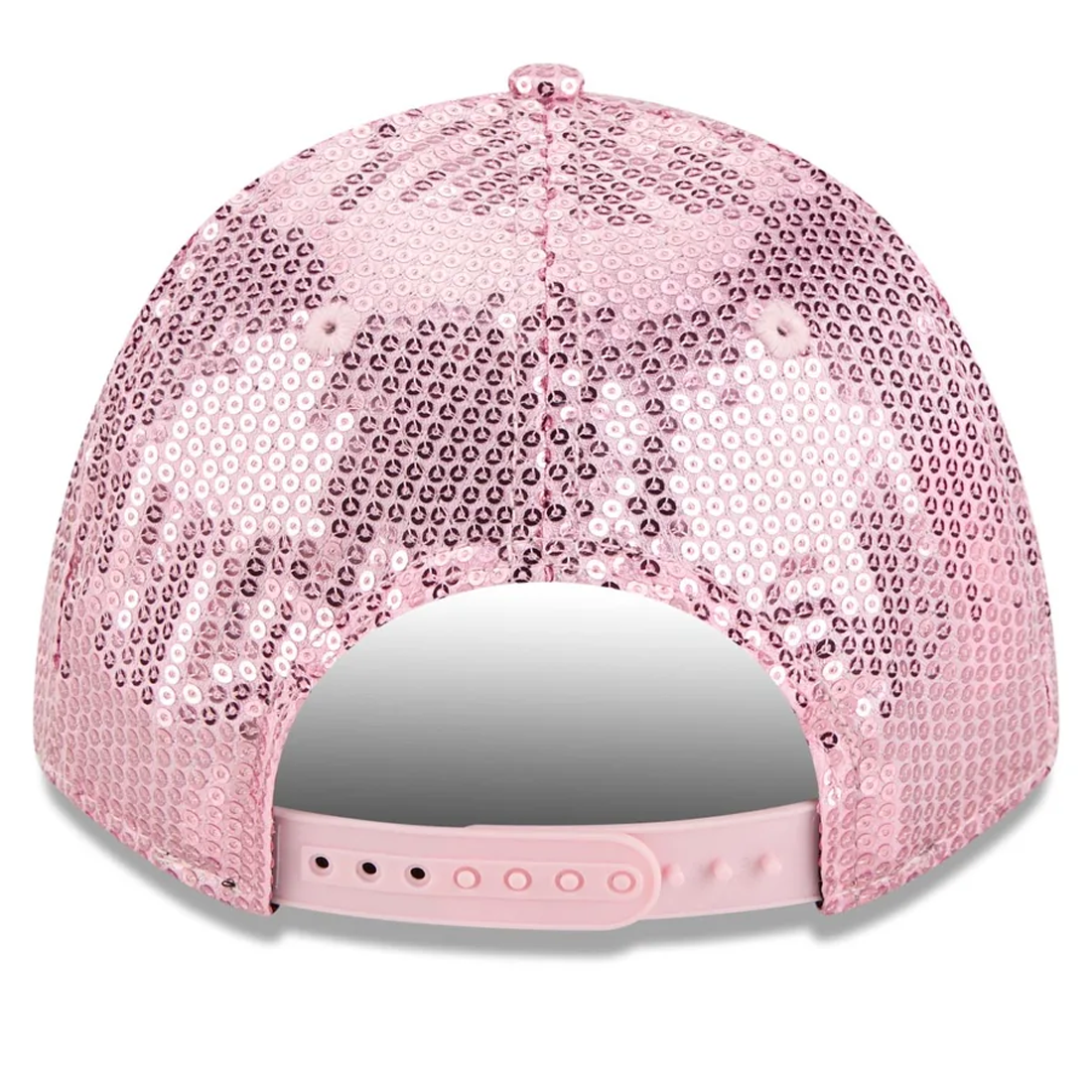 NEW YORK YANKEES WOMEN'S SEQUIN 9FORTY M-CROWN SNAPBACK HAT - PINK