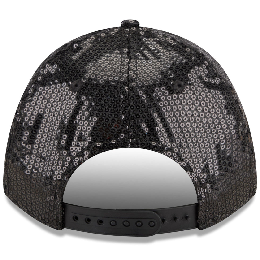 NEW YORK YANKEES WOMEN'S SEQUIN SCRIPT 9FORTY M-CROWN ADJUSTABLE HAT - BLACK