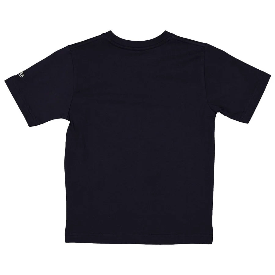 NEW YORK YANKEES YOUTH TRIPLE LOGO T-SHIRT - NAVY