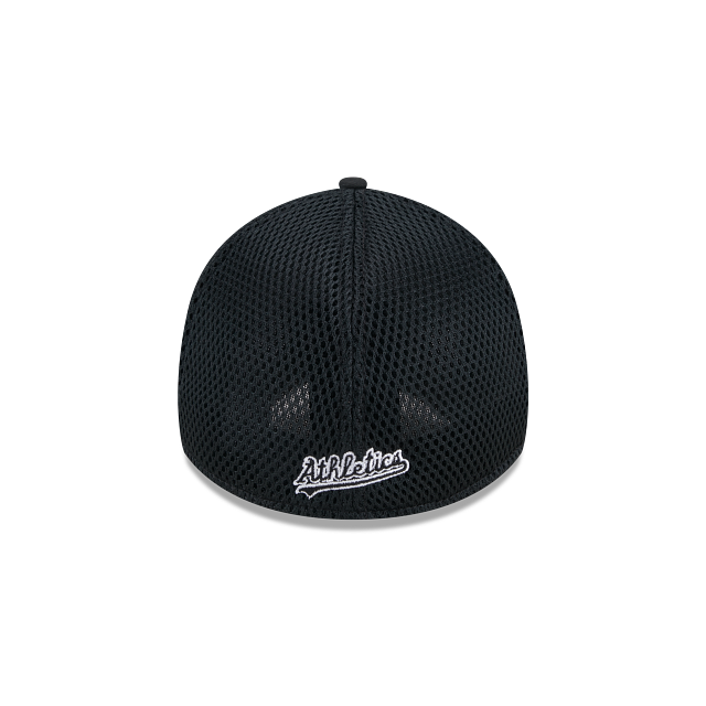 OAKLAND ATHLETICS EVERGREEN NEO 39THIRTY FLEX FIT HAT - BLACK/WHITE