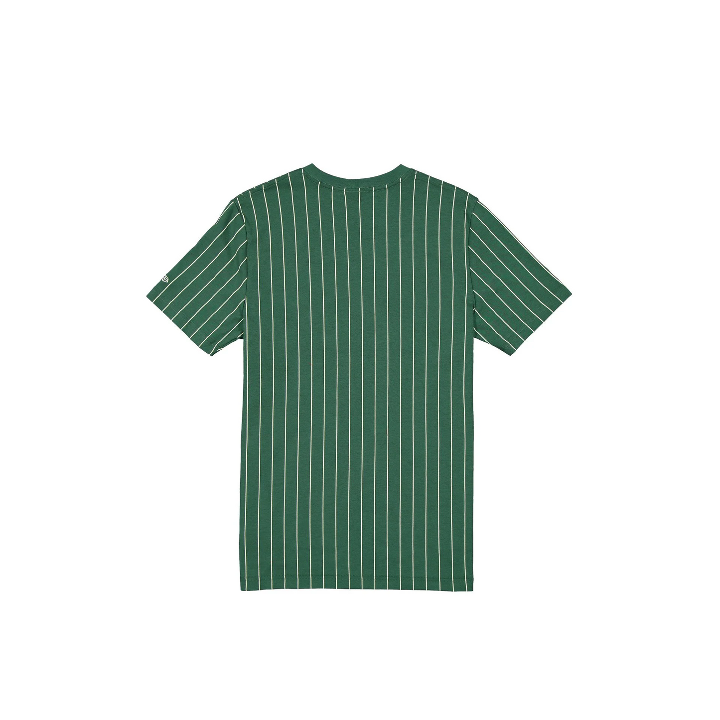 ATHLETICS MEN'S THROWBACK PINSTRIPE T-SHIRT - GREEN