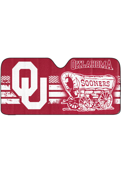 OKLAHOMA SOONERS AUTO SUN SHADE - 59"X27"