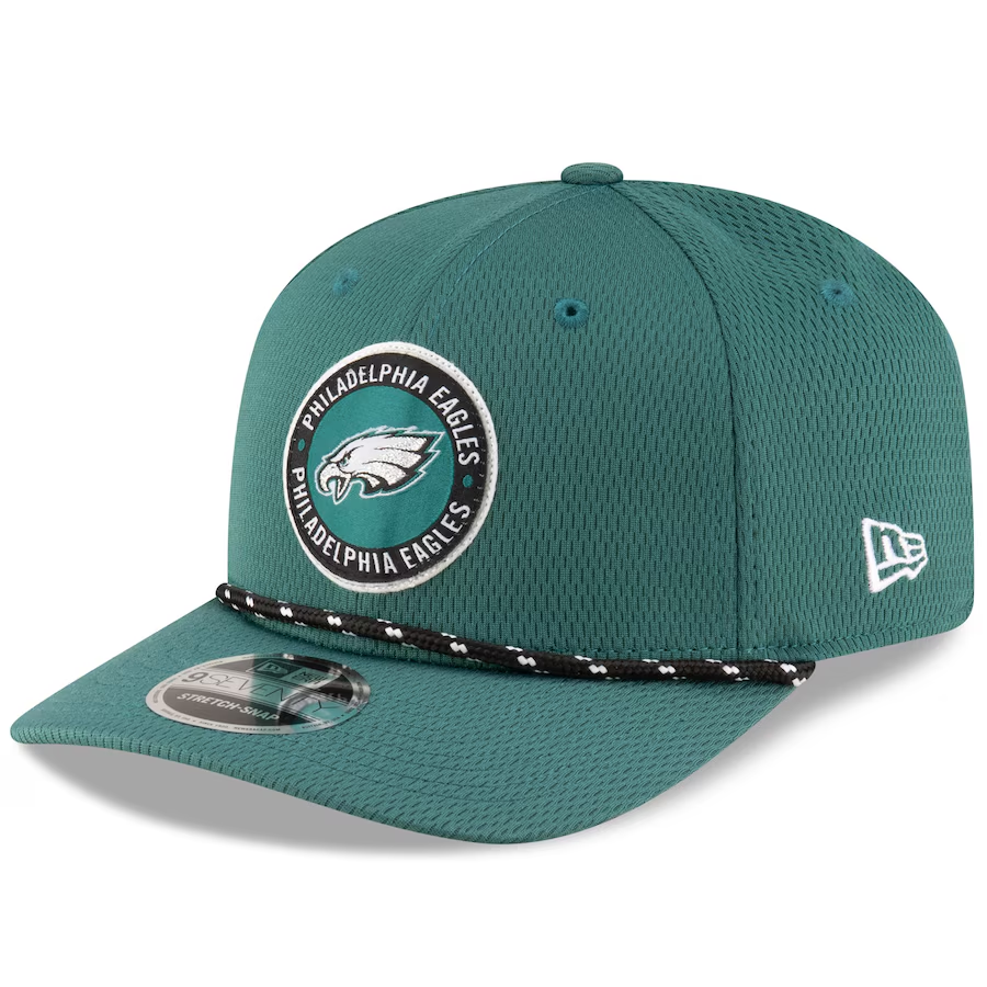 PHILADELPHIA EAGLES 2024 NFL SIDELINE 9SEVENTY STRETCH SNAPBACK HAT - GREEN