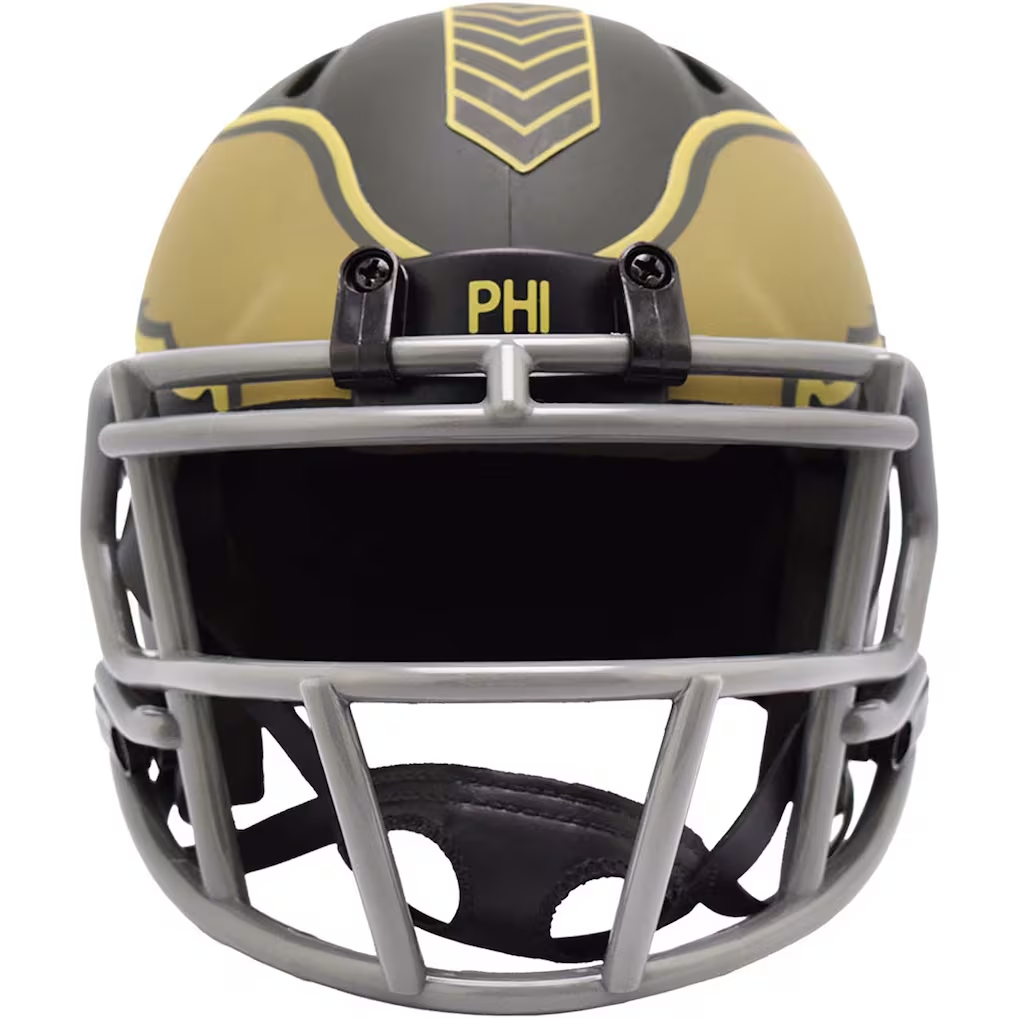 PHILADELPHIA EAGLES 2025 NFL SALUTE TO SERVICE RIDDELL SPEED MINI HELMET