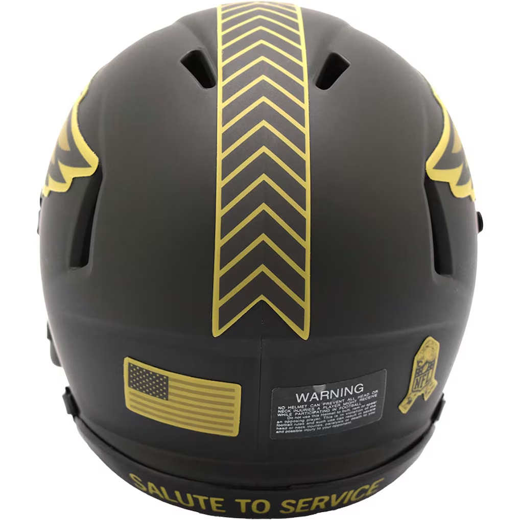 PHILADELPHIA EAGLES 2025 NFL SALUTE TO SERVICE RIDDELL SPEED MINI HELMET