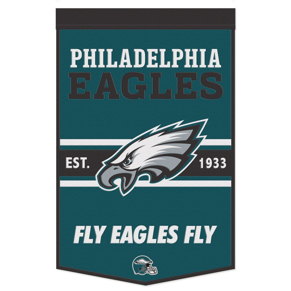 PHILADELPHIA EAGLES 24"X38" SLOGAN WOOL BANNER
