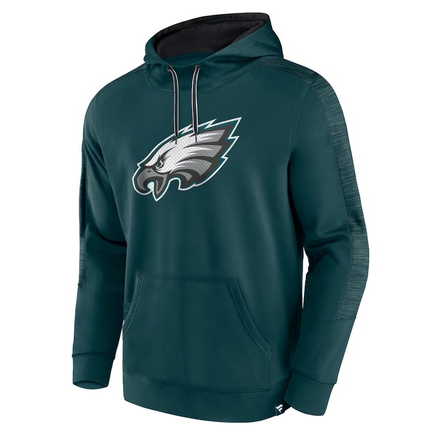 PHILADELPHIA EAGLES MEN'S DEFENDER EVO PULLOVER HOODED SWEATSHIRT