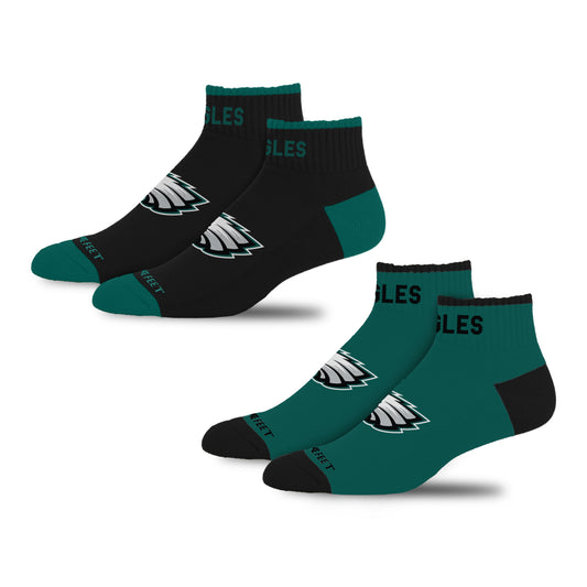 PHILADELPHIA EAGLES MEN'S FRONT AND CENTER 2-PACK SOCKS