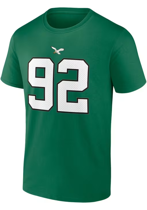 PHILADELPHIA EAGLES REGGIE WHITE MEN'S RETIRED NAME AND NUMBER T-SHIRT