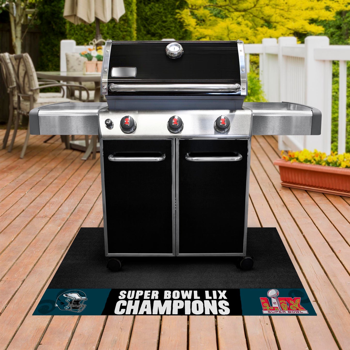 PHILADELPHIA EAGLES SUPER BOWL LIX CHAMPIONS 26" X 42" GRILL MAT