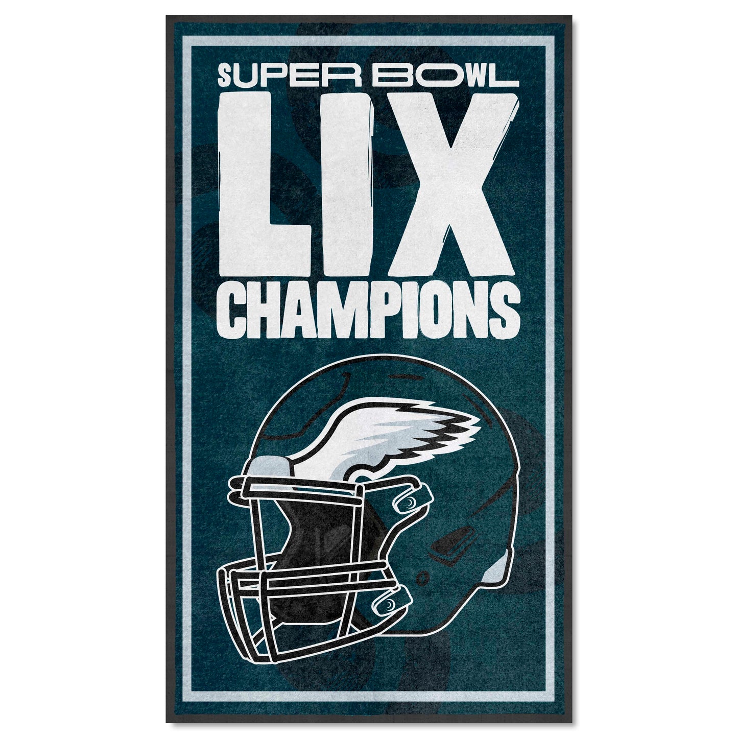 PHILADELPHIA EAGLES SUPER BOWL LIX CHAMPIONS 3' X 5' LOGO MAT - PORTRAIT