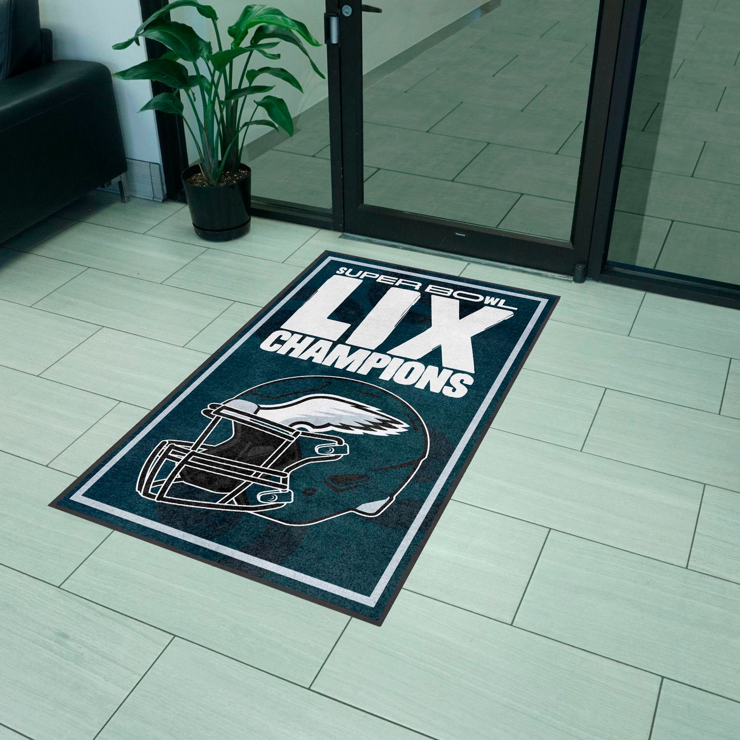 PHILADELPHIA EAGLES SUPER BOWL LIX CHAMPIONS 3' X 5' LOGO MAT - PORTRAIT